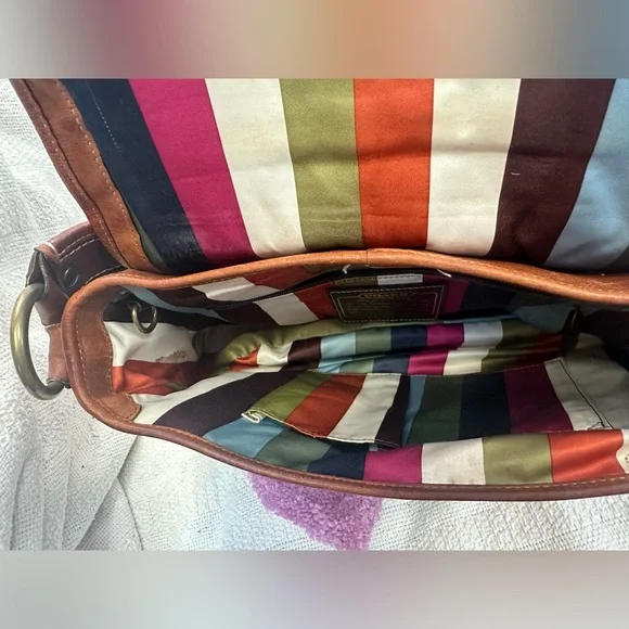 Vintage Coach Legacy Ali 65th Anniversary Leather Shoulder Bag in Whiskey - Picture 5 of 10